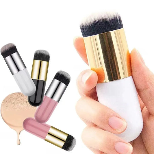 New Fashion Chubby Pier Foundation Brush Flat Cream Makeup Brushes Professional Cosmetic Brush highlight brush loose powder brus