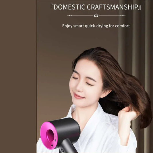 Professional Leafless Hair Dryer 220V Negative Ion Quick Drying Home Powerful 5 Attachment Constant Anion Electric Hair Dryer
