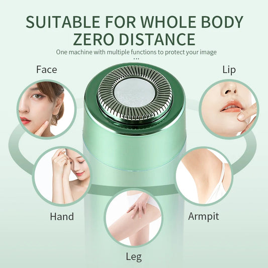 Kskin Electric Epilator for Women Painless Hair Removal Lady Eyebrow Facial Leg Armpit Bikini Body Waterproof Detachable Shaver