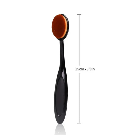 A Pair Large Foundation Brush Toothbrush Shape Makeup Make Up Tools Get Fast Even Application of Creams and Powders Cosmnetic