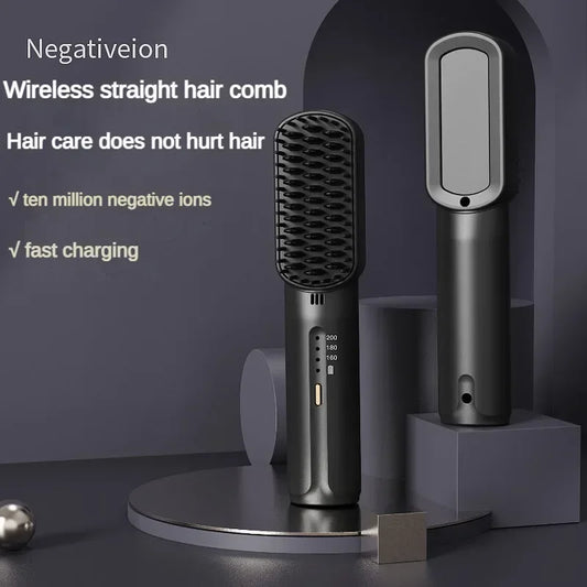 Xiaomi Youpin Mini Hair Straighteners 2600mAh Wireless Hot Comb And Straightening Brush Hair Styling Appliances Home Hot Comb