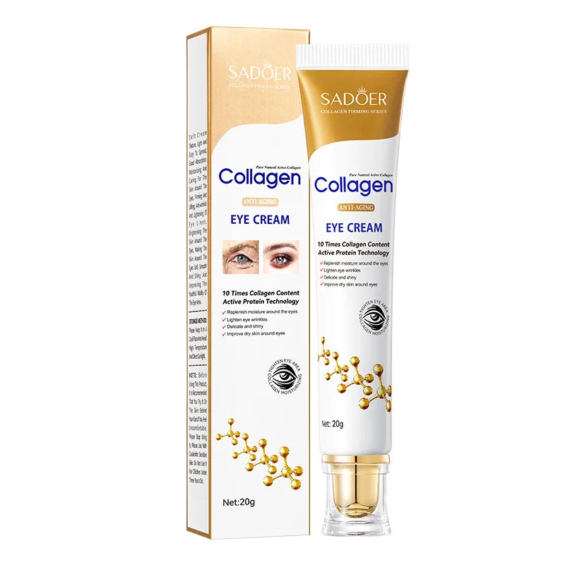 SADOER Collagen Eye Cream skincare Anti Dark Circles Eye Bags Firming Moisturizing Eyes Cream SkinCare Products for Eye