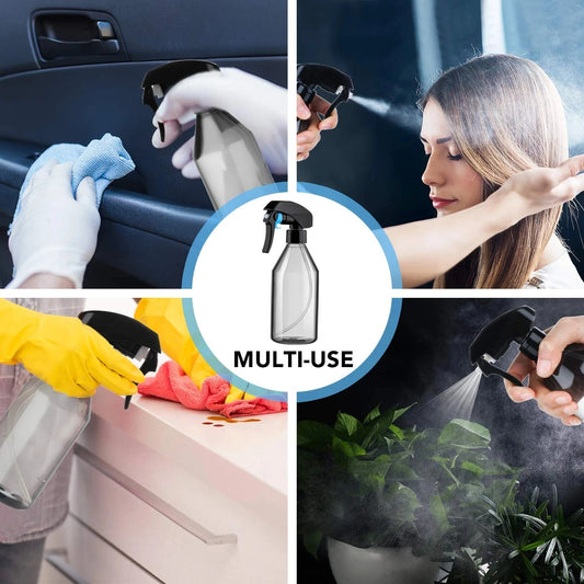 Spray Bottle, 10oz Plastic Spray Bottles, Fine Mist Sprayer for Gardening Cleaning Solution or Hair Care Moisturize