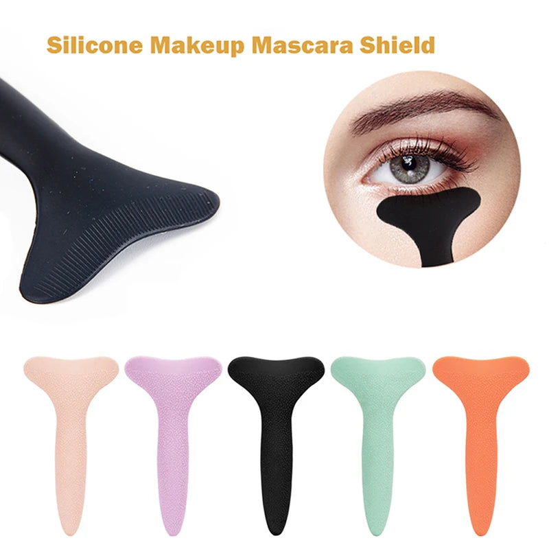 Mascara Shield Applicator Multifunctional Silicone Brush Lash Stopper Eyeliner Eye Makeup Tool For Eyelashes Baffle