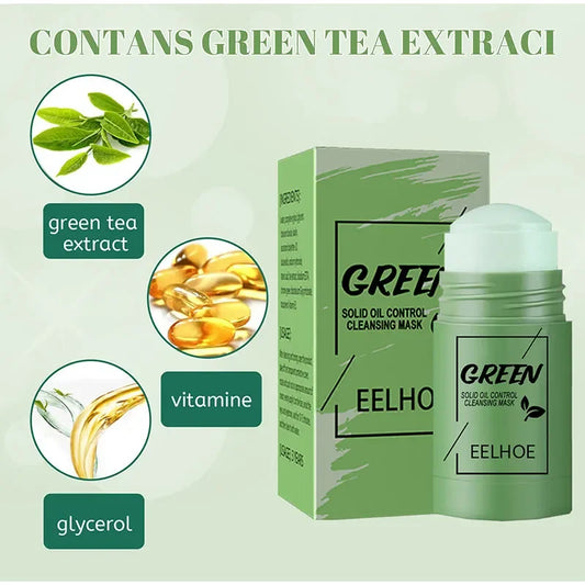 Green Mask stick Beauty Skin Care VC Charcoal Clean Mask Cleans Pores Dirt Acne Blackhead Remove Moisturizing Whitening Cosmetic