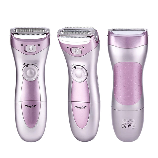 CkeyiN Battery Powered Electric Lady Shaver Waterproof Female Hair Remover Razor Instant Shaving Women Leg Armpit Hair Epilator