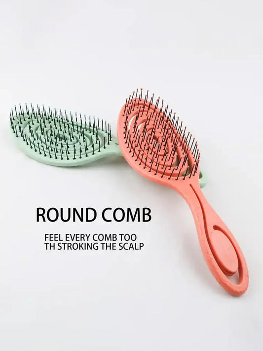 Hair Massage Comb Bristle Nylon Hairbrush Curly Detangle Hair Brush for Salon Hairdressing Tools