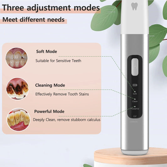 Ultrasonic Dental Scaler Teeth Tartar Remover Dental Plaque Calculus Removal Tartar Eliminator Ultrasound Dental Tartar Cleaning