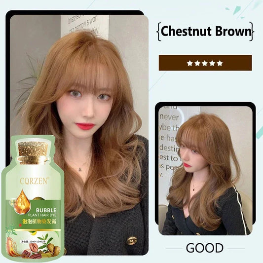 Natural Plant Herbal Hair Dye Shampoo 5 Minutes Change Hair Color Non-irritating Repairs Gray White Fashion Hair Care Women Men