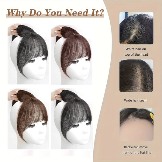 Fake Bangs 3D French Bangs Wig Women's Natural Forehead Whitening Hair Enhancement Head Curtain Eight Character Air Bangs