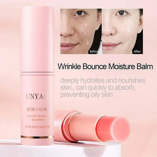 9g Collagen Multi Balm Stick Wrinkle Bounce Korean Cosmetics Anti-Wrinkle Moisturizing Multi Balm Brighten Dull Skin Tone Cream