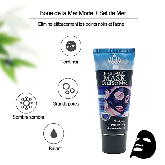 Dead Sea Mud Blackhead Remover Large Pores Cleansing Purifying Face Mask T Zone Nose Black Dots Peel Off Mask Skincare Products