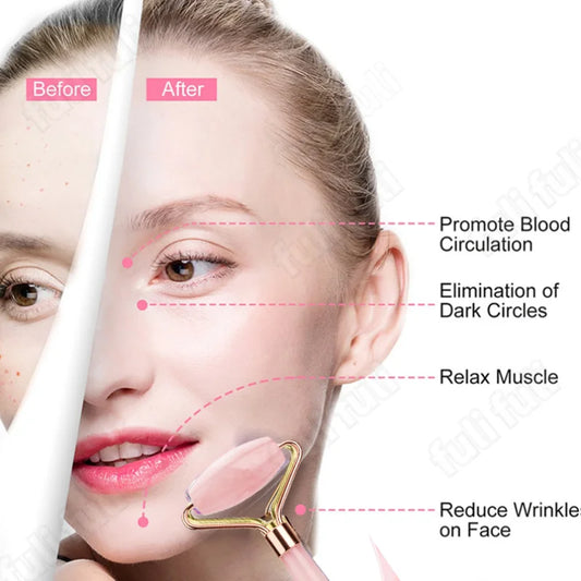 100% Natural Jade Gua sha Stone Board Massage Rose Quartz Guasha Plate Jade Face Massager Scrapers Tools For Face Neck Back Body