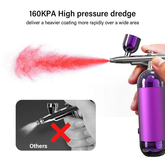 Airbrush Nail With Compressor Portable Airbrush For Nails Art Paint Cake Airbrush Compressor Portable Air Brush Kit Nail Spray