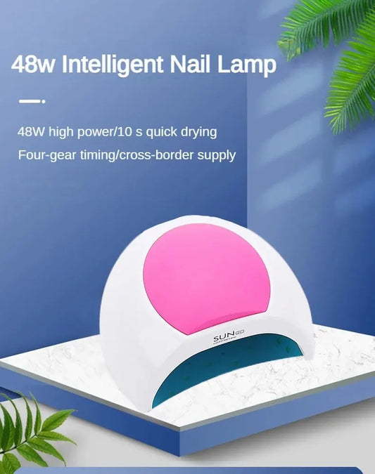 Sun2C UV Nail Lamp 48W Gel Polish Dryer Pedicure Light Manicure Lamp Nail Art Gel Dryer Machine Nail LED Lamp Not Black Handed