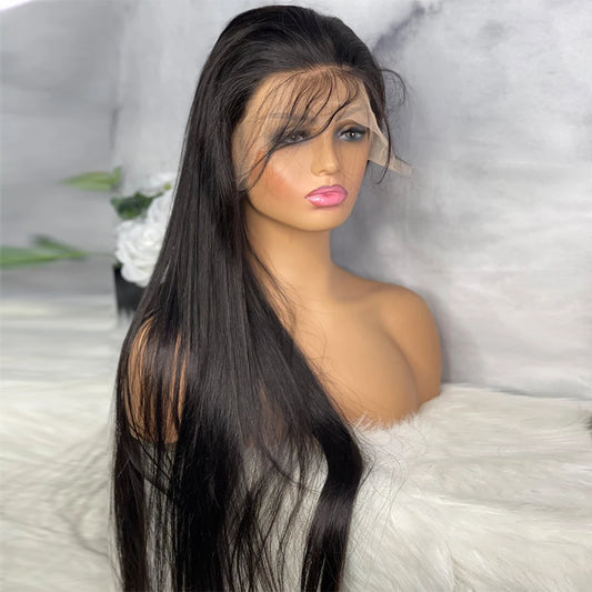 40 Inch Straight Lace Front Wig Bone Brazilian 360 13x4 13x6 Hd Lace Frontal Wig Straight Human Hair Wigs For Women Pre Plucked