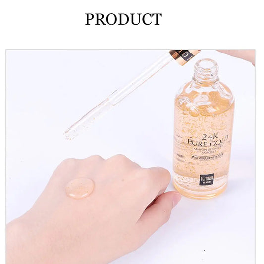 Skin Care Kit 24k Gold Essence Moisturizing Whitening Acne Anti Aging Wrinkle Beauty Face Care Korean Cosmetic Skin Care Product
