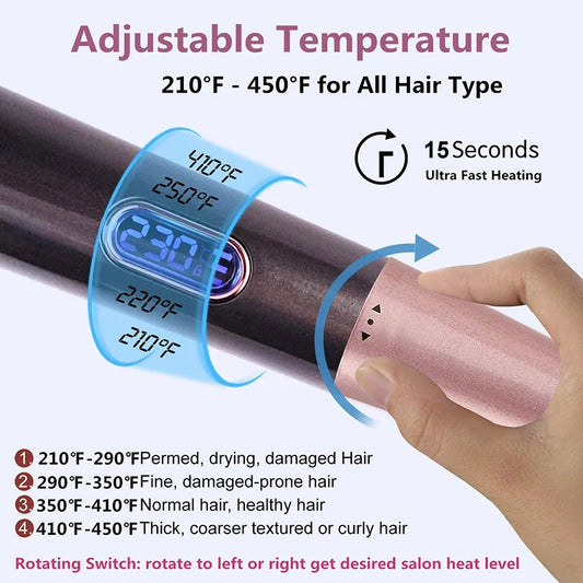 Hair Curler & Straightener 2 in 1,  Spiral Wave Curling Iron, Professional Hair Straighteners, Fashion Styling Tools, New Arrive