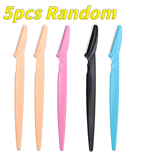 Eyebrow Razor Eyebrow Trimmer Women Face Razor Hair Remover Eye Brow Shaver Blades for Cosmetic Beauty Makeup Tools 1/5/10 Pcs