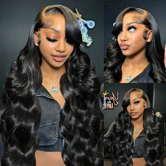 4x4 Lace Closure Wigs For Women 13x4 13x6 Glueless Body Wave Wig Human Hair Brazilian HD Transparent Lace Front Wig Pre Plucked