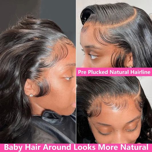 13x6 Hd Lace Front Human Hair Wigs 30 34 Inch Transparent Body Wave Brazilian 360 13x4 Pre Plucked Lace Frontal Wig Wet And Wavy
