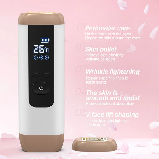 Home RF Skin Tightening Machine Face Lifting Device for Wrinkle Anti Aging EMS Skin Rejuvenation Radio Frequency Facial Massager