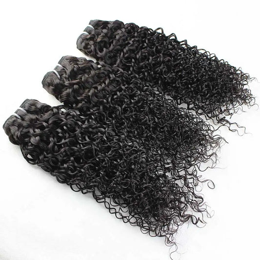 Vietnamese Hair Bundles Kinky Curly Hair Bundles Human Hair Weave Bundles Wholesale Can Buy 1/3/4 PCS Remy Hair Natural Black