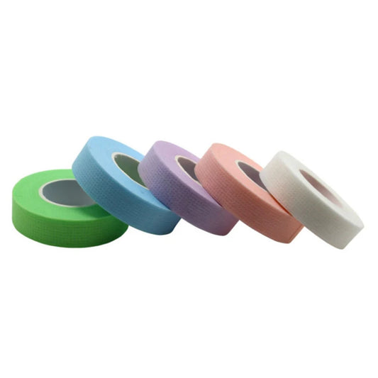 Eyelash Tape 10 Rolls Breathable Non-woven Cloth Adhesive Tape for Hand Eye Stickers Makeup Tools Eye Patches for Extension