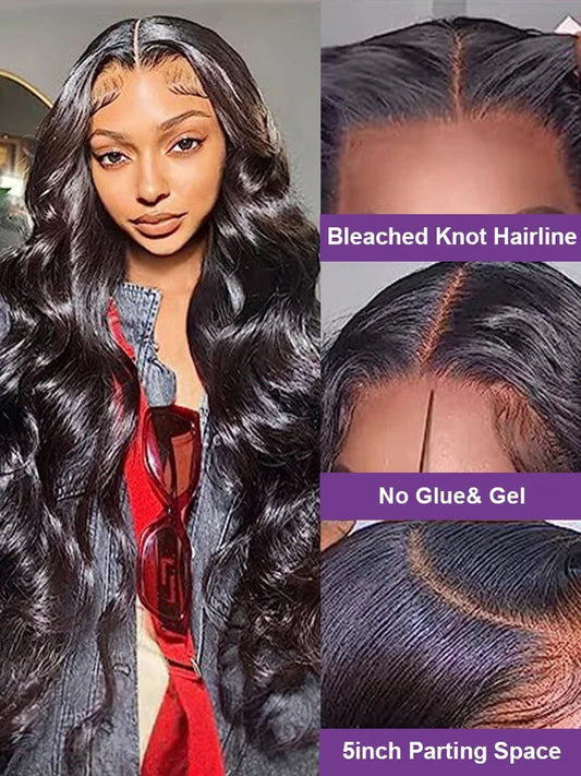 Glueless Wig Human Hair Ready To Wear Body Wave 13x6 Lace Frontal Human Hair Wigs For Women Wear And Go Glueless Human Hair Wig